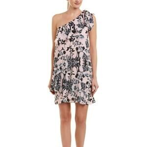 Parker One Shoulder Pearl Paradise Shift Dress NWT